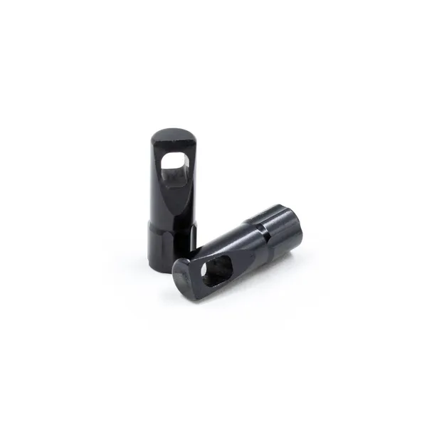 Nakrętki wentyli Presta JRC Components WAA-0045-BLK anodowane czarne 2 szt.