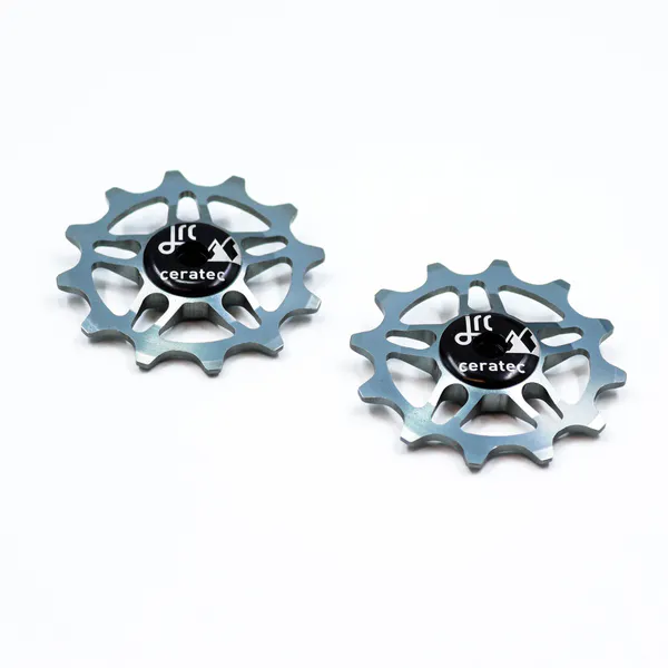 Kółka przerzutki JRC Components 12T do SRAM Force/Red AXS, ceramiczne, Gunmetal DPW-0001-GNM