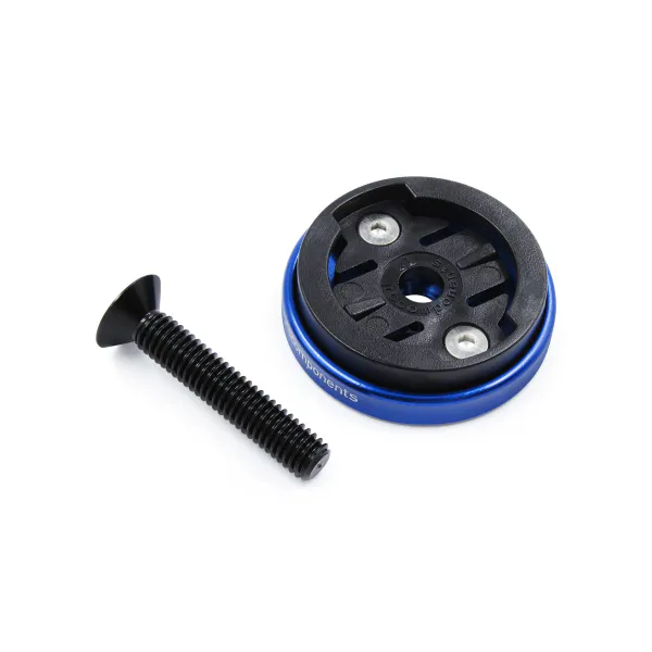 Mocowanie licznika JRC Components Enkei Top Cap do Garmin, niebieskie, CMA-0067-BLU