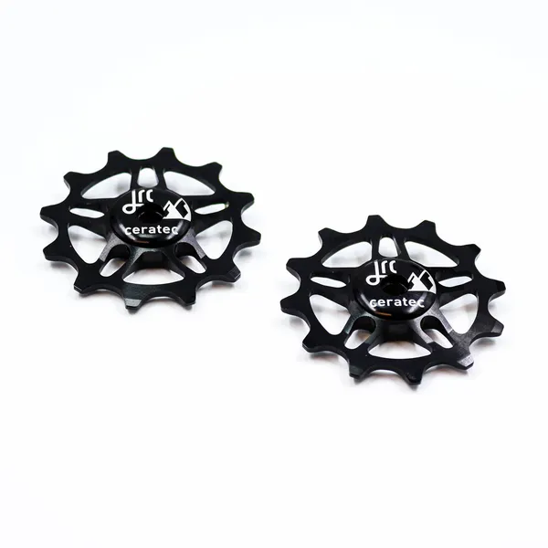 Kółka przerzutki JRC Components 12T do SRAM Force/Red AXS, ceramiczne, Czarny DPW-0001-BLK