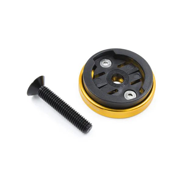 JRC Components Mocowanie licznika JRC Enkei Top Cap CMA-0067-GLD do Garmin, złote